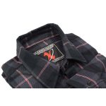 Milwaukee Leather MNG11647 Men’s Black with Grey and Red Long Sleeve Cotton Flannel Shirt - Image 6