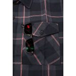 Milwaukee Leather MNG11647 Men’s Black with Grey and Red Long Sleeve Cotton Flannel Shirt - Image 8
