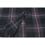 Milwaukee Leather MNG11647 Men’s Black with Grey and Red Long Sleeve Cotton Flannel Shirt - Image 9