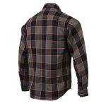 Milwaukee Leather MNG11648 Men’s Grey with Brown and Orange Long Sleeve Cotton Flannel Shirt - Image 7