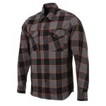 Milwaukee Leather MNG11648 Men’s Grey with Brown and Orange Long Sleeve Cotton Flannel Shirt - Image 8