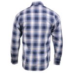 Milwaukee Leather MNG11650 Men’s Blue and White Long Sleeve Cotton Flannel Shirt - Image 2