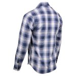 Milwaukee Leather MNG11650 Men’s Blue and White Long Sleeve Cotton Flannel Shirt - Image 4