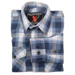 Milwaukee Leather MNG11650 Men’s Blue and White Long Sleeve Cotton Flannel Shirt - Image 8