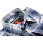 Milwaukee Leather MNG11650 Men’s Blue and White Long Sleeve Cotton Flannel Shirt - Image 9