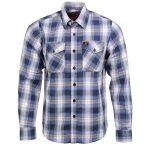 Milwaukee Leather MNG11650 Men’s Blue and White Long Sleeve Cotton Flannel Shirt - Image 7