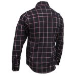 Milwaukee Leather MNG11651 Men’s Black and Red Long Sleeve Cotton Flannel Shirt - Image 4