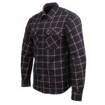 Milwaukee Leather MNG11651 Men’s Black and Red Long Sleeve Cotton Flannel Shirt - Image 6