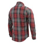 Milwaukee Leather MNG11652 Men’s Black Grey and Red Long Sleeve Cotton Flannel Shirt - Image 6