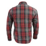 Milwaukee Leather MNG11652 Men’s Black Grey and Red Long Sleeve Cotton Flannel Shirt - Image 2