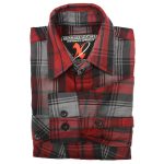 Milwaukee Leather MNG11652 Men’s Black Grey and Red Long Sleeve Cotton Flannel Shirt - Image 7