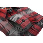 Milwaukee Leather MNG11652 Men’s Black Grey and Red Long Sleeve Cotton Flannel Shirt - Image 9