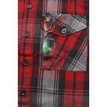 Milwaukee Leather MNG11652 Men’s Black Grey and Red Long Sleeve Cotton Flannel Shirt - Image 10