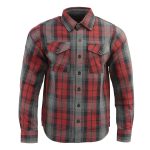 Milwaukee Leather MNG11652 Men’s Black Grey and Red Long Sleeve Cotton Flannel Shirt - Image 5