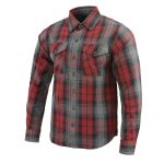 Milwaukee Leather MNG11652 Men’s Black Grey and Red Long Sleeve Cotton Flannel Shirt - Image 4