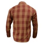 Milwaukee Leather MNG11653 Men’s Brown and Beige Long Sleeve Cotton Flannel Shirt - Image 9