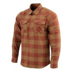 Milwaukee Leather MNG11653 Men’s Brown and Beige Long Sleeve Cotton Flannel Shirt - Image 13