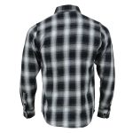 Milwaukee Leather MNG11654 Men’s Black and White Long Sleeve Cotton Flannel Shirt - Image 2