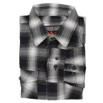 Milwaukee Leather MNG11654 Men’s Black and White Long Sleeve Cotton Flannel Shirt - Image 6