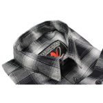 Milwaukee Leather MNG11654 Men’s Black and White Long Sleeve Cotton Flannel Shirt - Image 7