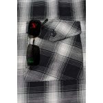 Milwaukee Leather MNG11654 Men’s Black and White Long Sleeve Cotton Flannel Shirt - Image 9