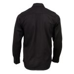 Milwaukee Leather MNG11655 Men’s Solid Black Long Sleeve Cotton Flannel Shirt - Image 2