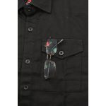 Milwaukee Leather MNG11655 Men’s Solid Black Long Sleeve Cotton Flannel Shirt - Image 10
