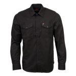 Milwaukee Leather MNG11655 Men’s Solid Black Long Sleeve Cotton Flannel Shirt - Image 5