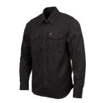 Milwaukee Leather MNG11655 Men’s Solid Black Long Sleeve Cotton Flannel Shirt - Image 4