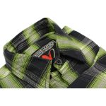 Milwaukee Leather MNG11657 Men’s Black and Green with White Long Sleeve Cotton Flannel Shirt - Image 8
