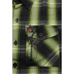 Milwaukee Leather MNG11657 Men’s Black and Green with White Long Sleeve Cotton Flannel Shirt - Image 10