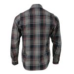 Milwaukee Leather MNG11658 Men’s Black and Grey with Red Long Sleeve Cotton Flannel Shirt - Image 2