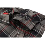 Milwaukee Leather MNG11658 Men’s Black and Grey with Red Long Sleeve Cotton Flannel Shirt - Image 8
