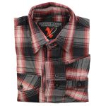 Milwaukee Leather MNG11659 Men’s Black and White with Red Long Sleeve Cotton Flannel Shirt - Image 7