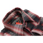 Milwaukee Leather MNG11659 Men’s Black and White with Red Long Sleeve Cotton Flannel Shirt - Image 8