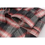 Milwaukee Leather MNG11659 Men’s Black and White with Red Long Sleeve Cotton Flannel Shirt - Image 9