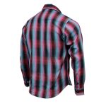 Milwaukee Leather MNG11660 Men’s Black and Pink with Blue Long Sleeve Cotton Flannel Shirt - Image 6