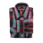 Milwaukee Leather MNG11660 Men’s Black and Pink with Blue Long Sleeve Cotton Flannel Shirt - Image 7
