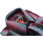 Milwaukee Leather MNG11660 Men’s Black and Pink with Blue Long Sleeve Cotton Flannel Shirt - Image 8