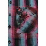 Milwaukee Leather MNG11660 Men’s Black and Pink with Blue Long Sleeve Cotton Flannel Shirt - Image 10