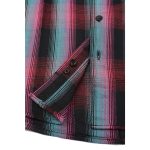 Milwaukee Leather MNG11660 Men’s Black and Pink with Blue Long Sleeve Cotton Flannel Shirt - Image 11