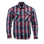 Milwaukee Leather MNG11660 Men’s Black and Pink with Blue Long Sleeve Cotton Flannel Shirt - Image 5
