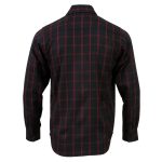 Milwaukee Leather MNG11665 Men’s Black and Red Long Sleeve Cotton Flannel Shirt - Image 2