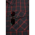 Milwaukee Leather MNG11665 Men’s Black and Red Long Sleeve Cotton Flannel Shirt - Image 11