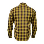 Milwaukee Leather MNG11666 Men’s Black and Red with Yellow Long Sleeve Cotton Flannel Shirt - Image 2