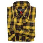 Milwaukee Leather MNG11666 Men’s Black and Red with Yellow Long Sleeve Cotton Flannel Shirt - Image 7