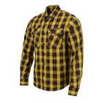 Milwaukee Leather MNG11666 Men’s Black and Red with Yellow Long Sleeve Cotton Flannel Shirt - Image 5