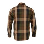 Milwaukee Leather MNG11667 Men’s Brown and Beighe Long Sleeve Cotton Flannel Shirt - Image 2