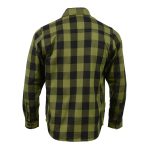 Milwaukee Leather MNG11668 Men’s Black and Green Long Sleeve Cotton Flannel Shirt - Image 2