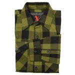 Milwaukee Leather MNG11668 Men’s Black and Green Long Sleeve Cotton Flannel Shirt - Image 8